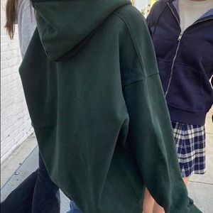 Green oversized pullover hoodie!!